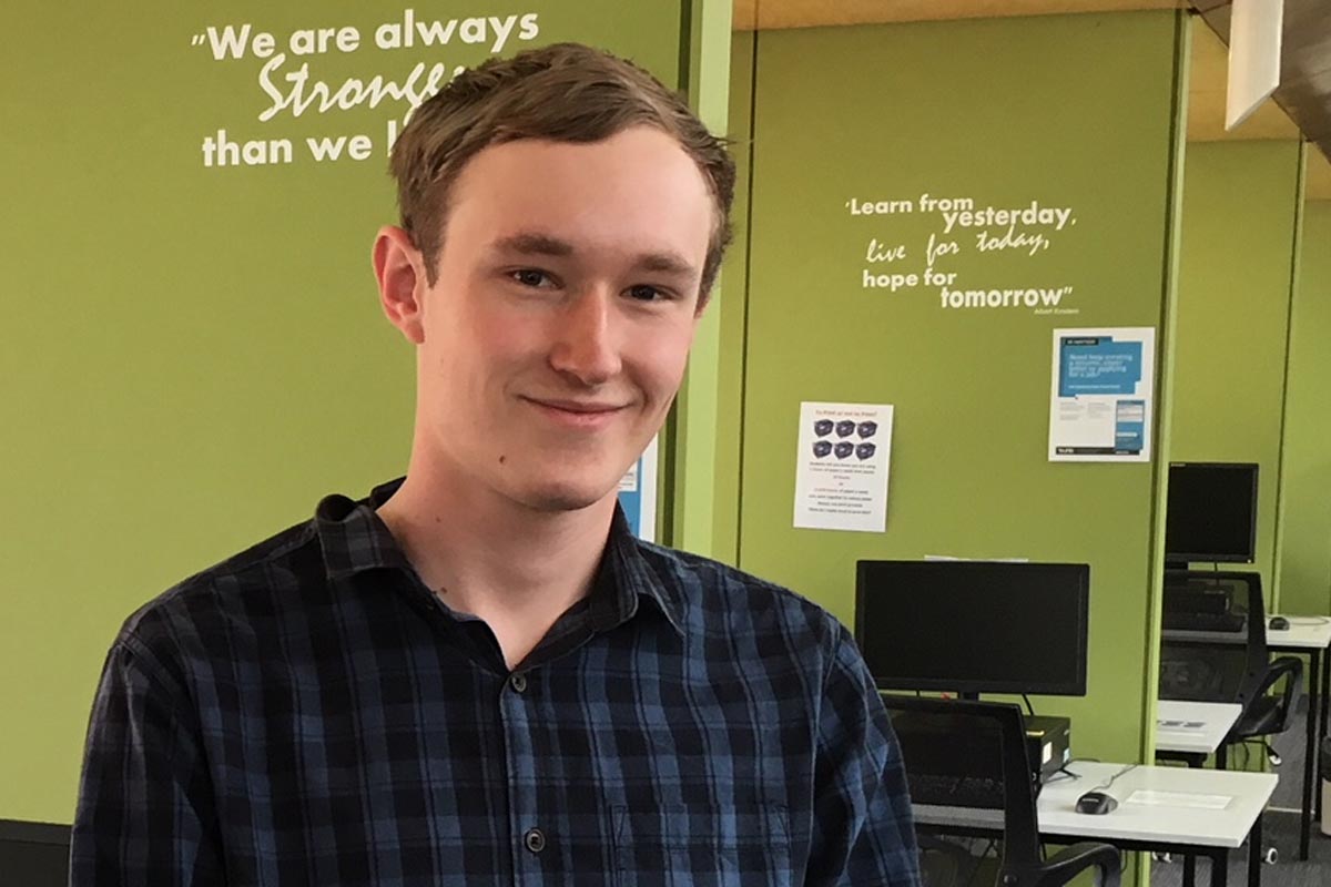AIE Open Day opens up world of opportunity for Youth Connect’s Callum Jennings