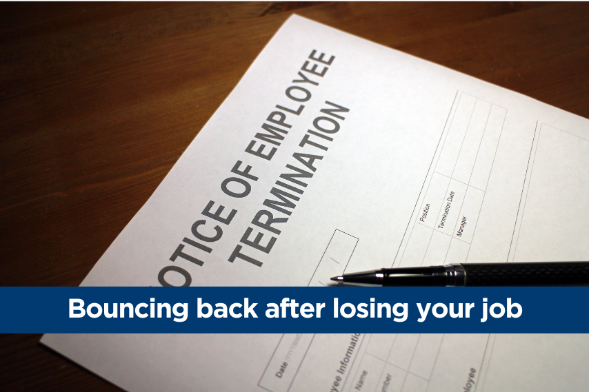 Bouncing back after losing your job
