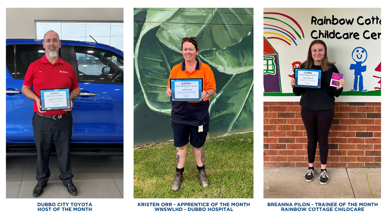 Skillset recognises local Excellence in Apprenticeship and Traineeships in Dubbo