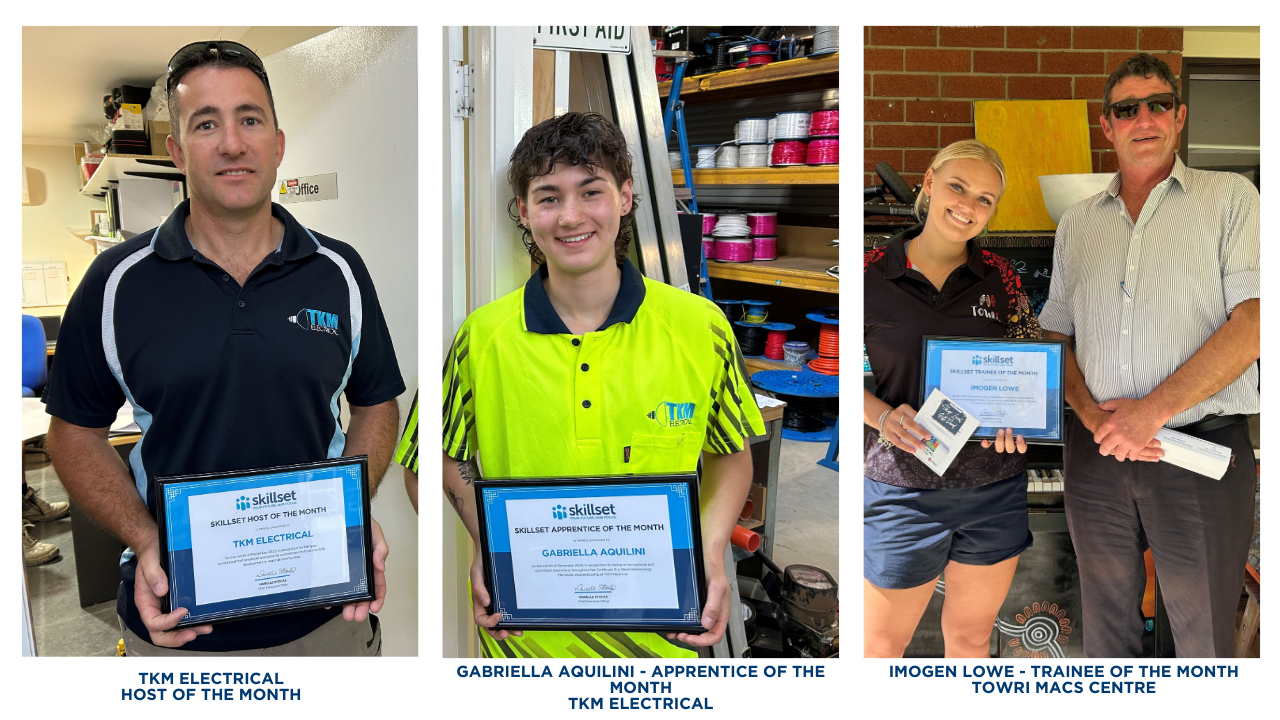 Spotlight on Bathurst’s Skillset Award Winners for December 2023