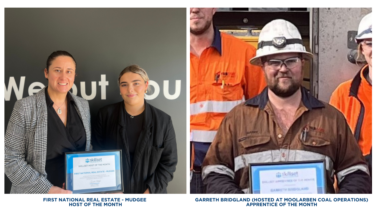 Congratulations to our monthly award winners from Mudgee